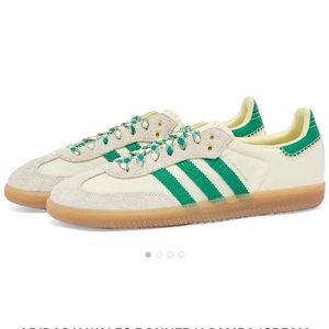 Adidas Samba Wales Bonner sneakers green and cream sz 6 men’s